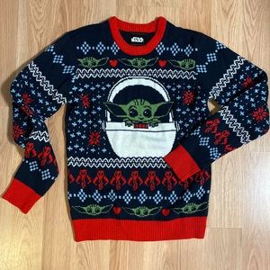 Star Wars Mandalorian The Child Ugly Sweater, size S